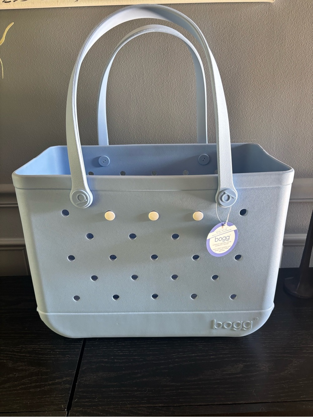 NWT- Original Bogg Bag Large, Carolina Blue - Picture 2 of 7